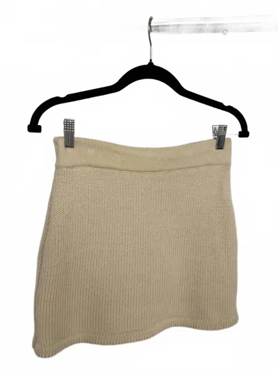 Maria Pavan Women's Knit Mini Skirt In Cream In Multi