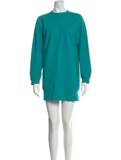 Pre-owned Maria Pinto Crew Neck Mini Dress In Multi