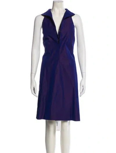 Pre-owned Maria Pinto Midi Length Dress In Blue