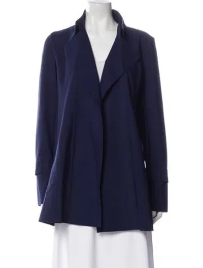 Pre-owned Maria Pinto Nylon Coat W/ Tags In Blue