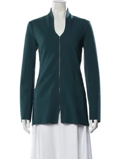 Pre-owned Maria Pinto Nylon Jacket In Blue