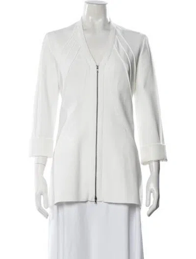 Pre-owned Maria Pinto Nylon Jacket In White