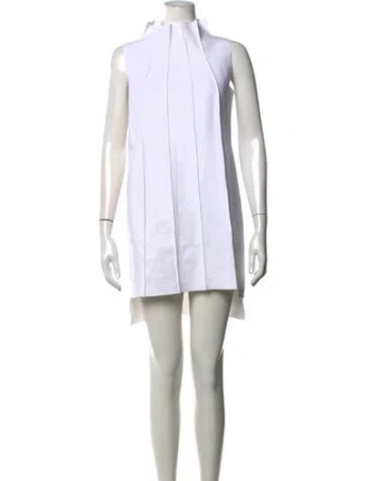 Pre-owned Maria Pinto Nylon Mini Dress In White