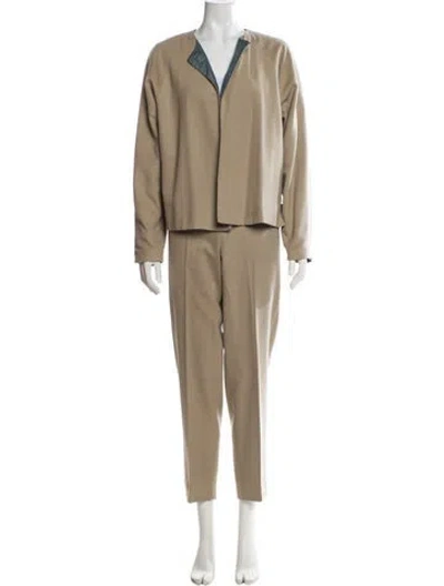 Pre-owned Maria Pinto Pant Set In Neutral