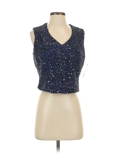 Maria Pinto Sleeveless Blouse In Blue