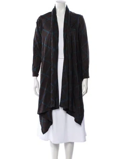 Pre-owned Maria Pinto Striped Cowl Neck Sweater In Brown