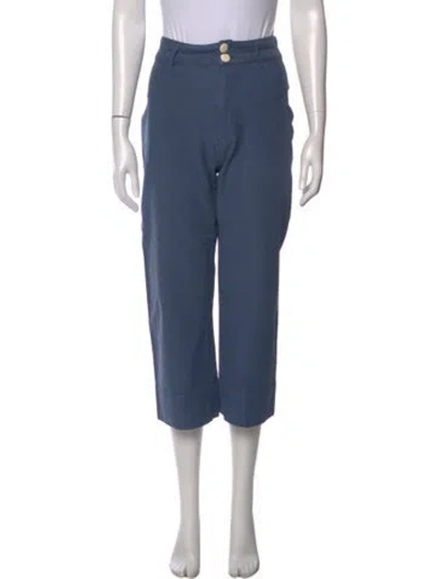 Pre-owned Maria Stanley Straight Leg Pants In Blue