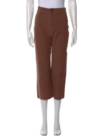 Pre-owned Maria Stanley Wide Leg Pants In Brown