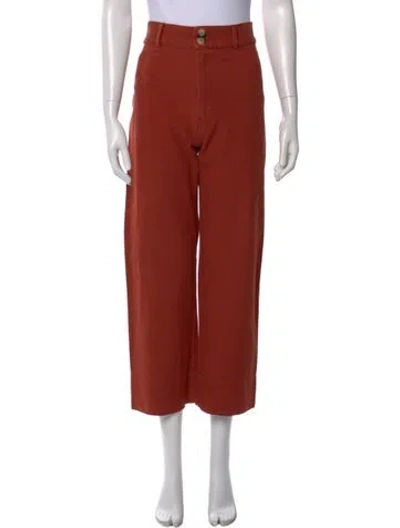 Pre-owned Maria Stanley Wide Leg Pants In Orange
