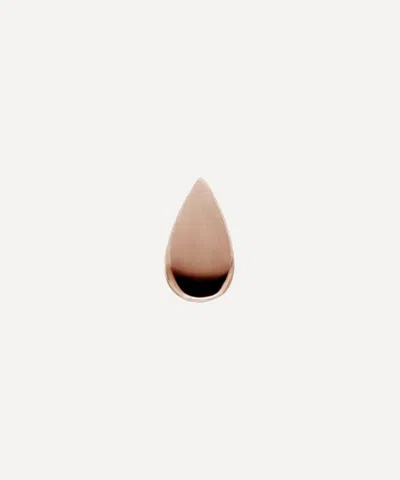 Maria Tash 14ct Teardrop Single Threaded Stud Earring In Rose Gold