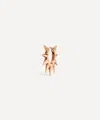 Maria Tash 14ct 8mm Metal Mohawk Hoop Earring In Rose Gold