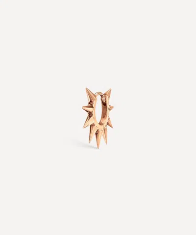 Maria Tash 14ct Rose Gold Metal Mohawk 6.5mm Hoop Earring