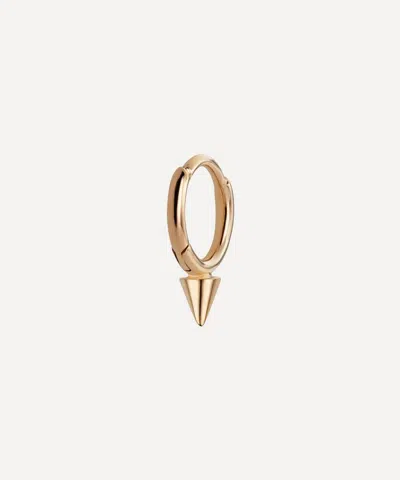 Maria Tash 1/4' Single Spike Non-rotating Hoop Earring In Rose Gold