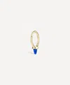 Maria Tash 14ct 8mm Single Short Lapis Spike Non-rotating Single Hoop Earring