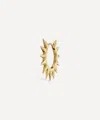 Maria Tash 14ct Gold Metal Mohawk 9.5mm Hoop Earring In Gold