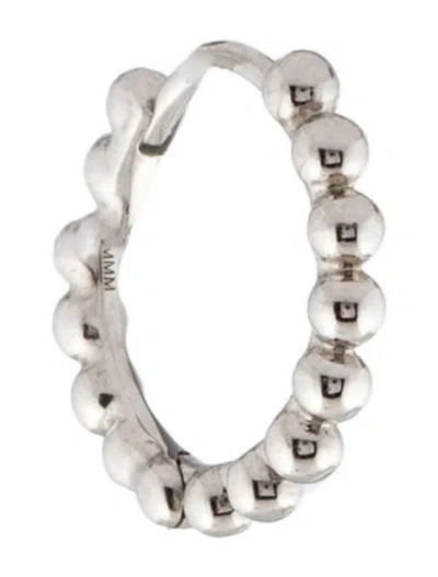 Pre-owned Maria Tash 14k 9.5mm Granulated Single Hoop Earring In Multi