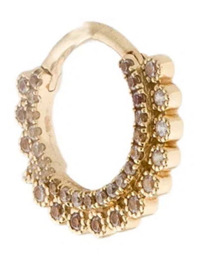 Pre-owned Maria Tash 14k Apsara Hoop Earring In Multi