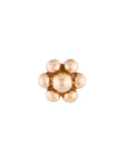 Pre-owned Maria Tash 14k Ball Flower Tash Threaded Backing In Multi