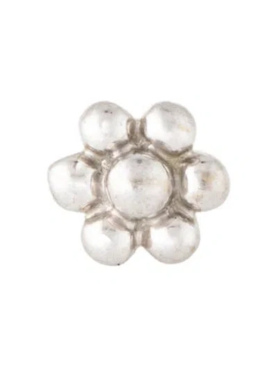 Pre-owned Maria Tash 14k Ball Flower Tash Threaded Backing In Multicolor