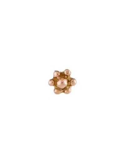 Pre-owned Maria Tash 14k Ball Single Stud Earring In Multi