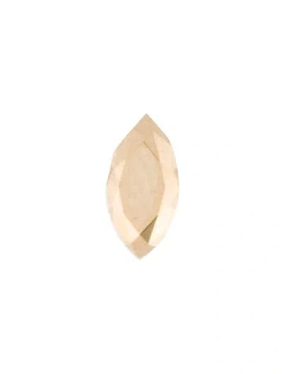 Pre-owned Maria Tash 14k Faceted Marquise Threaded Single Stud Earring In Multi