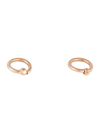 Pre-owned Maria Tash 14k Fixed Ball Ring Earrings In Multicolor