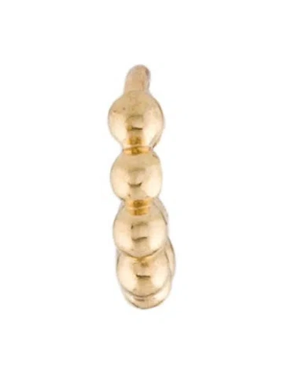 Pre-owned Maria Tash 14k Granulated Single Huggie Hoop Earring In Multi