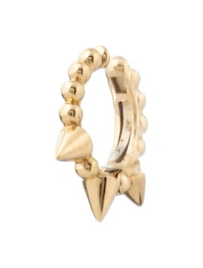 Pre-owned Maria Tash 14k Granulated Triple Short Spike Tash Cuff Earring In Multicolor