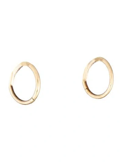 Pre-owned Maria Tash 14k Huggie Earrings In Multicolor