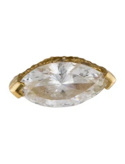 Pre-owned Maria Tash 14k Lab-grown Diamond Threaded Single Stud Earring In Multi