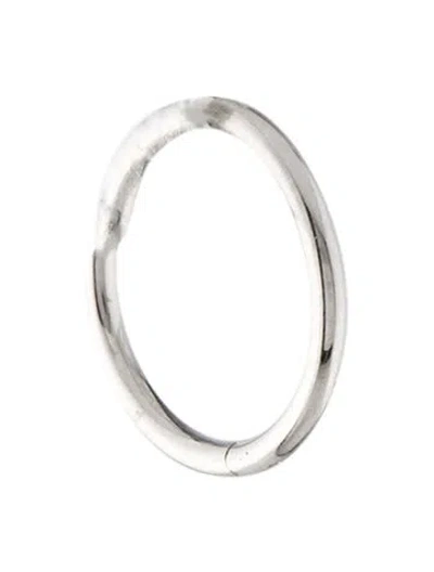 Pre-owned Maria Tash 14k Plain Gold Single Hoop Earring In Multi