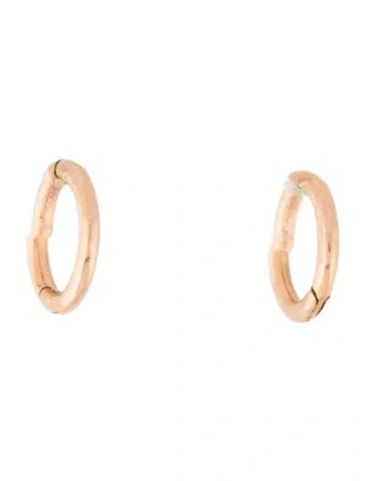 Pre-owned Maria Tash 14k Plain Hoop Earrings In Multi