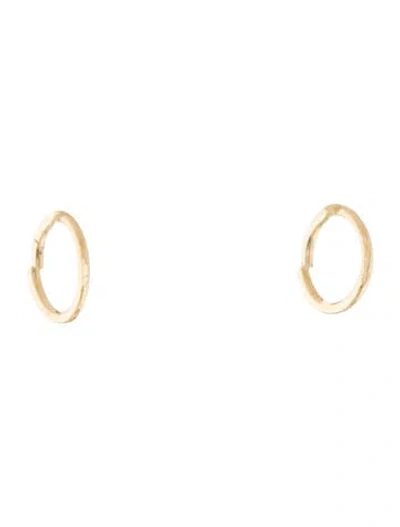 Pre-owned Maria Tash 14k Plain Huggie Earrings In Multi