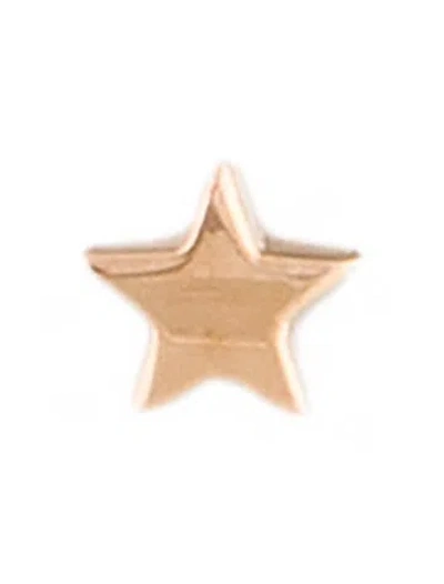 Pre-owned Maria Tash 14k Plain Star Threaded Single Stud Earring In Multi