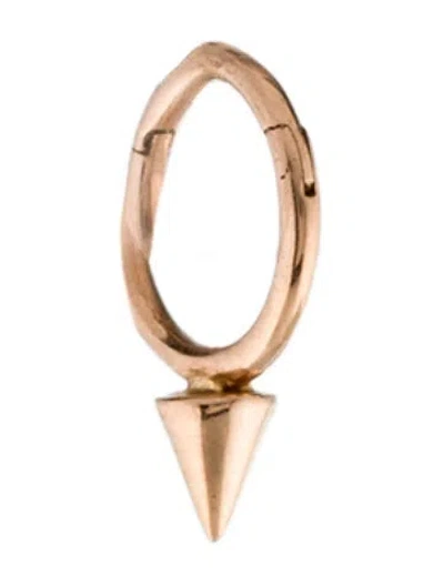 Pre-owned Maria Tash 14k Short Spike Single Hoop Earring In Multi