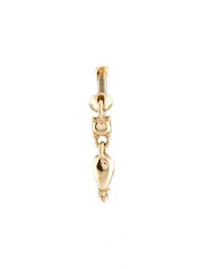 Pre-owned Maria Tash 14k Single Drop Earring In Multi