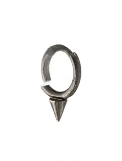 Pre-owned Maria Tash 14k Single Short Spike Hoop Earring In Multi