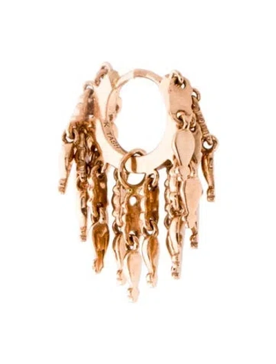 Pre-owned Maria Tash 14k Tassel Eternity Single Hoop Earring In Multi