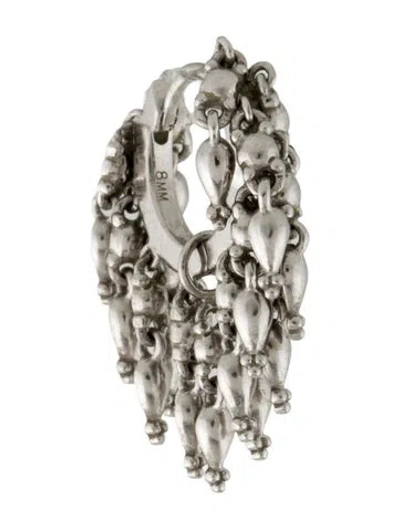 Pre-owned Maria Tash 14k Tassel Eternity Single Huggie Hoop Earring In Multi