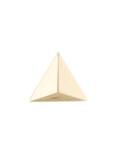 Pre-owned Maria Tash 14k Triangle Faceted Single Stud Earring In Multi