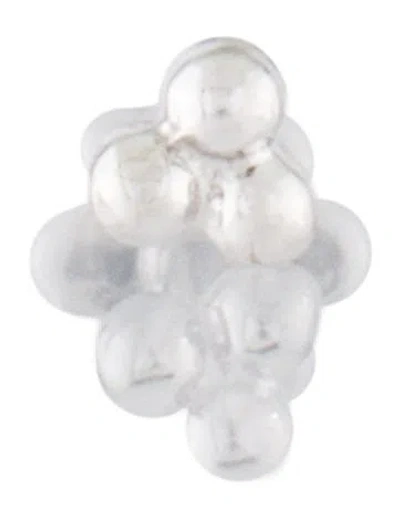 Pre-owned Maria Tash 14k Trinity Ball Threaded Single Stud Earring In Multi