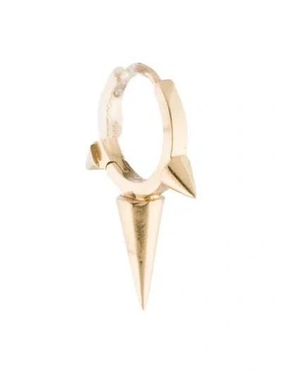 Pre-owned Maria Tash 14k Triple Long Spike Earring In Multi