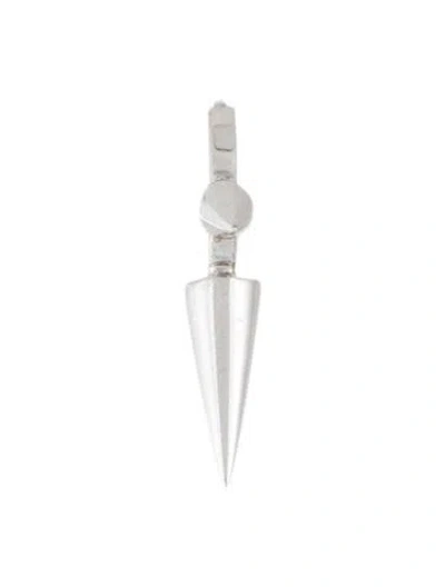 Pre-owned Maria Tash 14k Triple Long Spike Single Earring In Multicolor