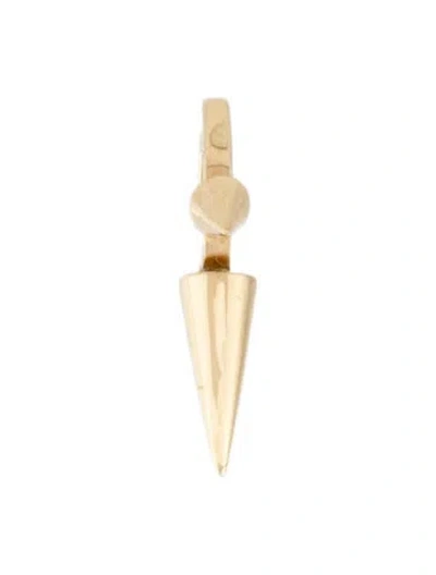Pre-owned Maria Tash 14k Triple Long Spike Single Earring In Multicolor