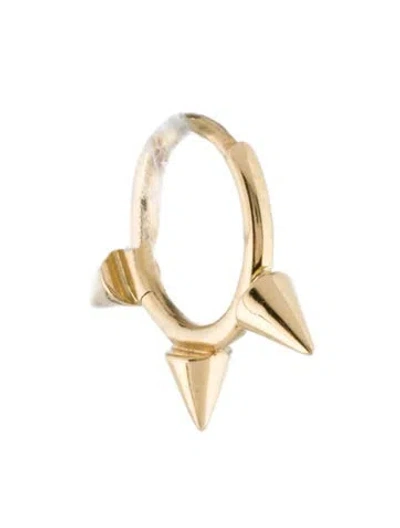 Pre-owned Maria Tash 14k Triple Short Spike Earring In Multi