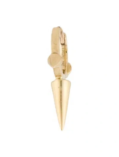 Pre-owned Maria Tash 14k Triple Spike Single Earring In Multi