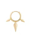 Maria Tash 14kt Yellow Gold Spike Single Hoop Earrings In Gold