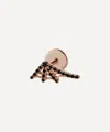 Maria Tash 18ct Black Diamond Web Single Threaded Stud Earring Left In Rose Gold