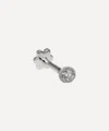 Maria Tash 18ct 1.2mm Scalloped Set Diamond Threaded Stud Earring