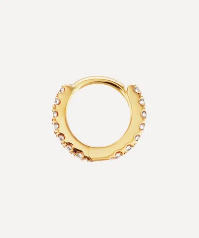 Maria Tash 18ct 5mm Diamond Eternity Single Hoop Earring In Gold